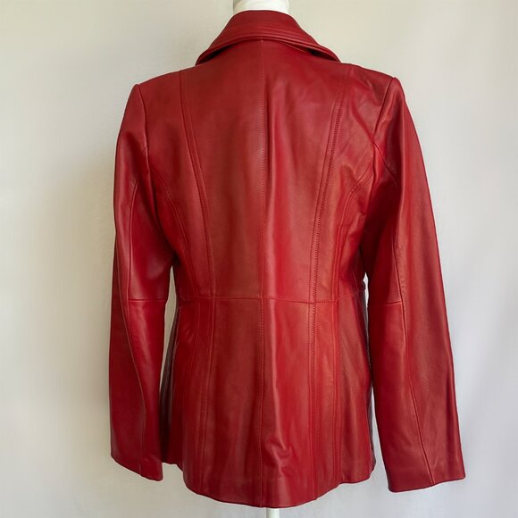 JONES NEW YORK Leather Jacket - Picture 4 of 9